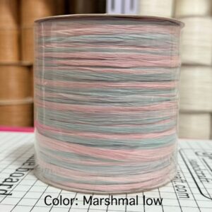 ไหมราฟเฟีย สี Marshmal low - Raffia yarn Color: Marshmal low