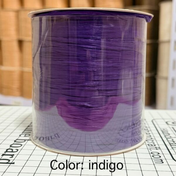 ไหมราฟเฟีย สี indigo - Raffia yarn Color: indigo