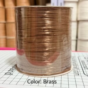 ไหมราฟเฟีย สี Brass - Raffia yarn Color: Brass