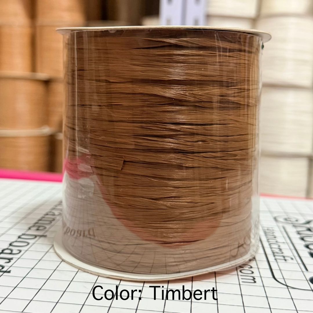 ไหมราฟเฟีย สี Timbert - Raffia yarn Color: Timbert
