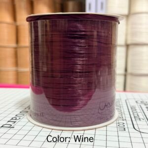 ไหมราฟเฟีย สี Wine - Raffia yarn Color: Wine