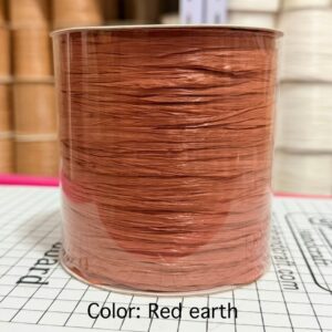 ไหมราฟเฟีย สี Red earth - Raffia yarn Color: Red earth
