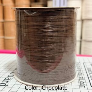 ไหมราฟเฟีย สี Chocolate - Raffia yarn Color: Chocolate