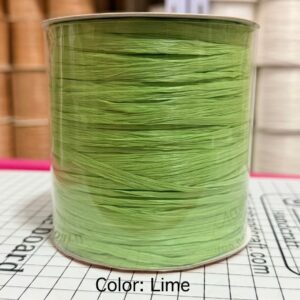 ไหมราฟเฟีย สี Lime - Raffia yarn Color: Lime