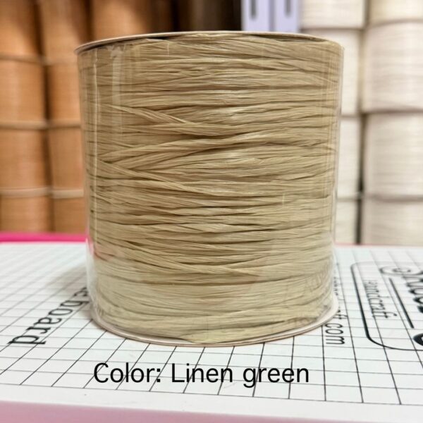 ไหมราฟเฟีย สี Linen green - Raffia yarn Color: Linen green