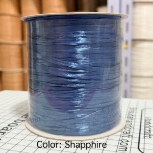 ไหมราฟเฟีย สี Shapphire - Raffia yarn Color: Shapphire