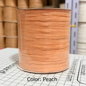 ไหมราฟเฟีย สี Peach - Raffia yarn Color: Peach
