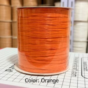 ไหมราฟเฟีย สี Orange - Raffia yarn Color: Orange