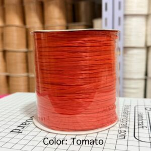 ไหมราฟเฟีย สี Tomato - Raffia yarn Color: Tomato