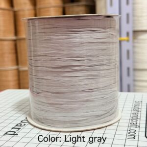 ไหมราฟเฟีย สี Light gray - Raffia yarn Color: Light gray