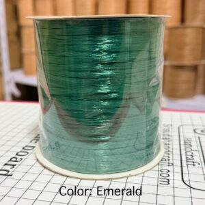 ไหมราฟเฟีย สี Emerald - Raffia yarn Color: Emerald