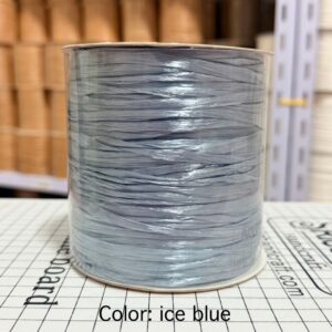 ไหมราฟเฟีย สี Ice blue - Raffia yarn Color: Ice blue