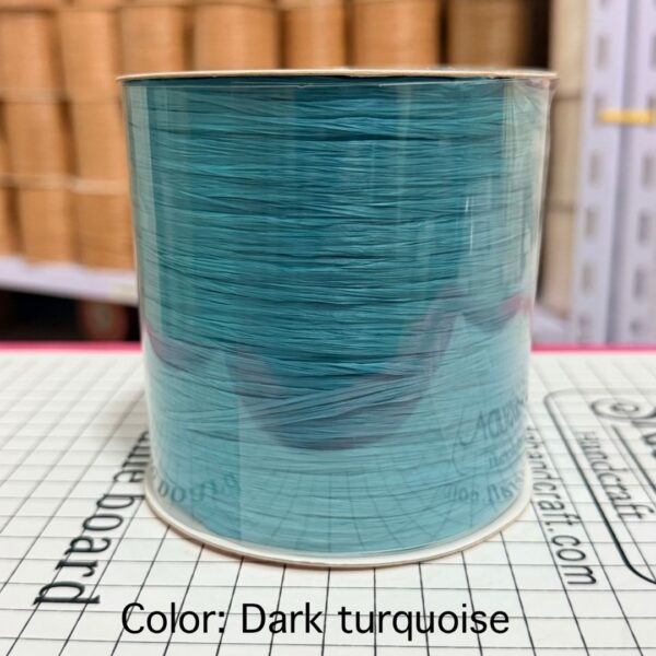 ไหมราฟเฟีย สี Dark turquoise - Raffia yarn Color: Dark turquoise