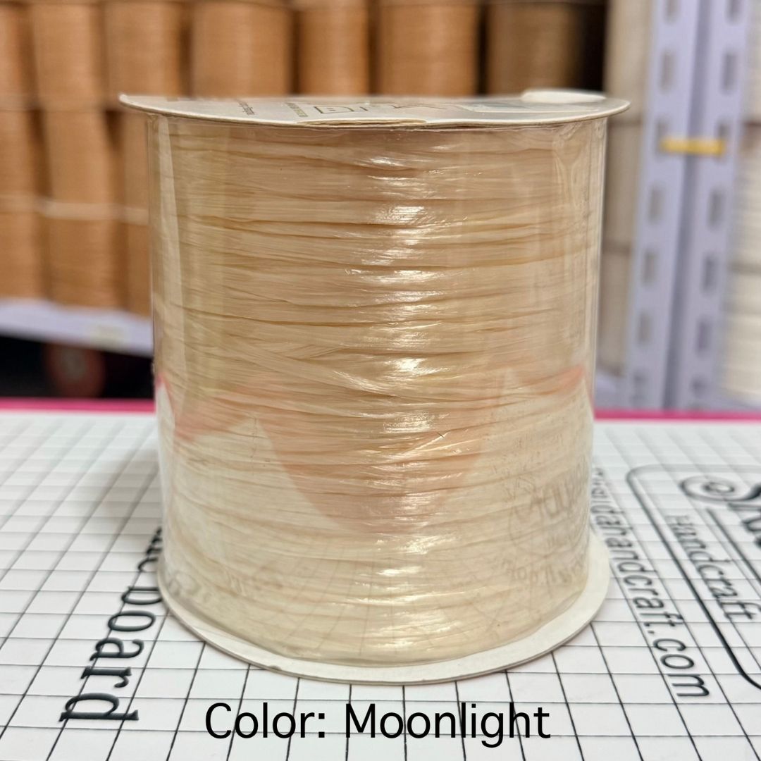 ไหมราฟเฟีย สี Moonlight - Raffia yarn Color: Moonlight