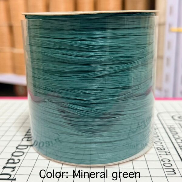 ไหมราฟเฟีย สี Mineral green - Raffia yarn Color: Mineral green
