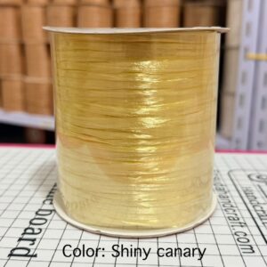 ไหมราฟเฟีย สี Shiny canary - Raffia yarn Color: Shiny canary