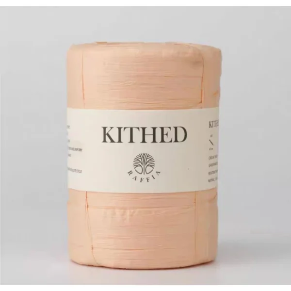 KI2-01 ไหมถักราฟเฟีย KITHED 200m 80g คลี่ออกกว้าง 3.6cm สำหรับถักกระเป๋า หมวก