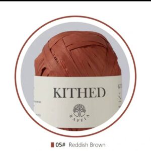 ไหมราฟเฟีย ขนาด 100 ม. สี Reddish Brown - Raffia yarn 100 m. Color: Reddish Brown
