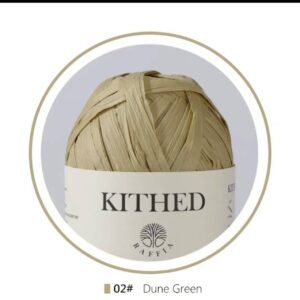ไหมราฟเฟีย ขนาด 100 ม. สี Dune Green - Raffia yarn 100 m. Color: Dune Green