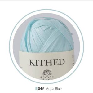 ไหมราฟเฟีย ขนาด 100 ม. สี Aqua Blue - Raffia yarn 100 m. Color: Aqua Blue