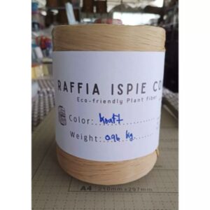 Raffia Ispie สี Kraft (โคนราเฟีย)สำหรับถัก หนัก0.95-1กิโลกรัม