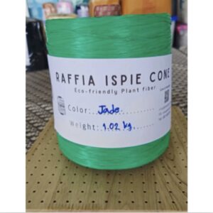 Raffia Ispie สี Jade (โคนราเฟีย)สำหรับถัก หนัก0.95-1กิโลกรัม