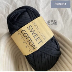 ไหมผ้ายืด สี E30 ไหมสำหรับถัก Cotton sweet 20มม. งานโครเช งาน DIY